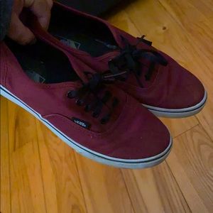 Red maroon Vans